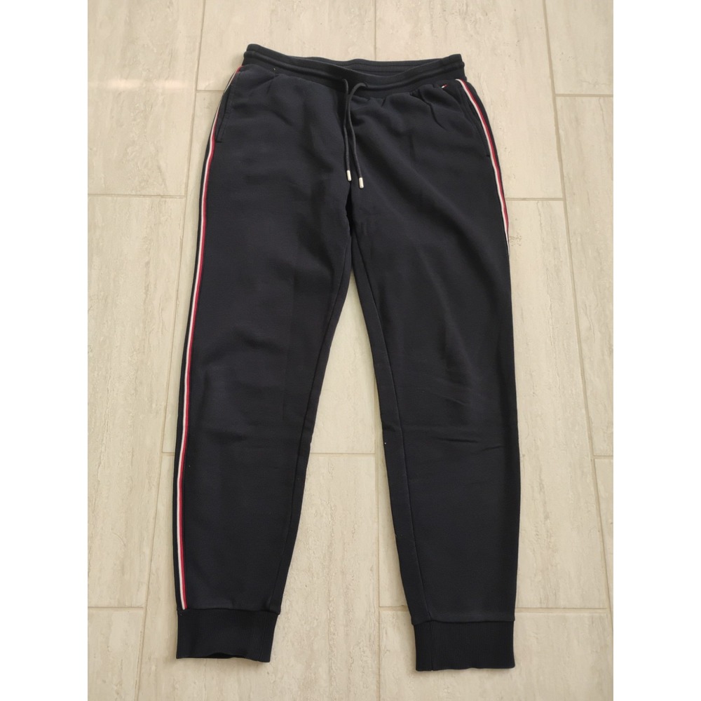 Tommy Hilfiger Sweatpants Joggers Women Small Blue Pockets Athletic Lounge Y2K
